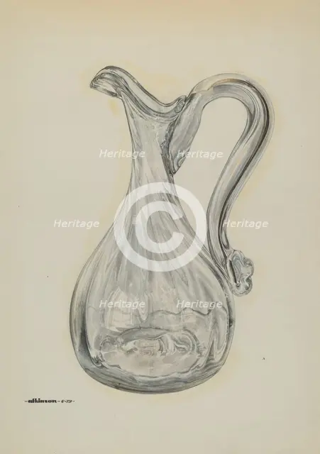Vinegar Cruet, c. 1939. Creator: Ralph Atkinson.