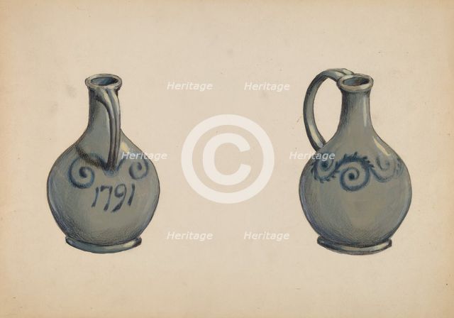 Vinegar Jug, c. 1936. Creator: Carl Weiss.