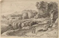 Vineyard of Pope Julius on the Via Flaminia. Creator: Herman van Swanevelt