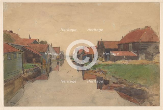 Vinkenbuurt in Amsterdam, 1886. Creator: Jan Hanau.
