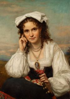 Vinnie Ream, ca. 1870. Creator: George Peter Alexander Healy