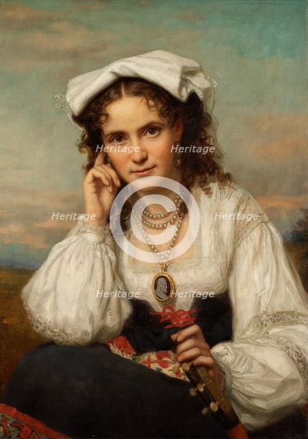 Vinnie Ream, ca. 1870. Creator: George Peter Alexander Healy.