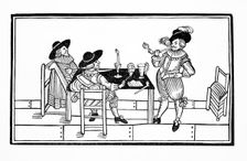 Vintners in an ale house, 1642. Creator: Unknown