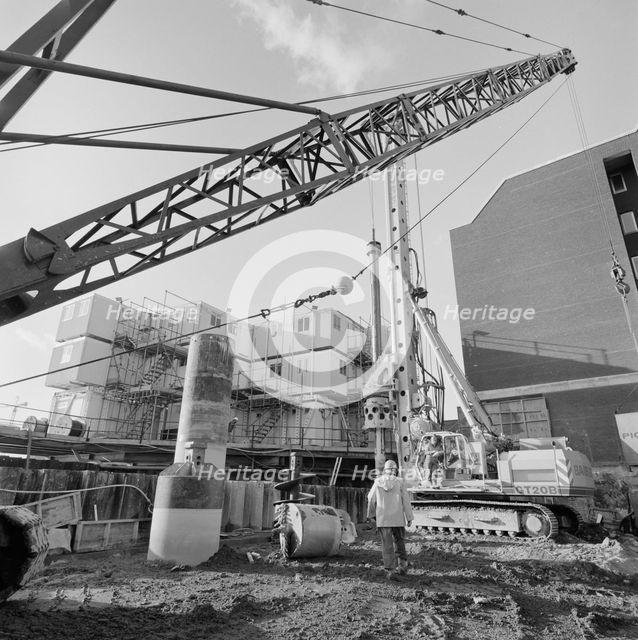 Vintners Place, Upper Thames Street, Queenhithe, London, 17/01/1990. Creator: John Laing plc.