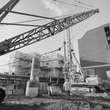 Vintners Place, Upper Thames Street, Queenhithe, London, 17/01/1990. Creator: John Laing plc