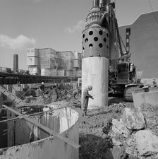 Vintners Place, Upper Thames Street, Queenhithe, London, 30/08/1990. Creator: John Laing plc