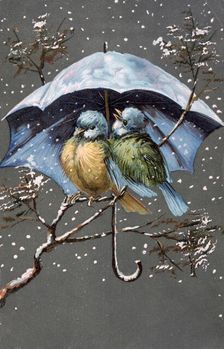 Vintage French postcard, c1900