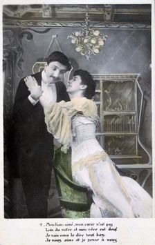 Vintage French postcard c1900