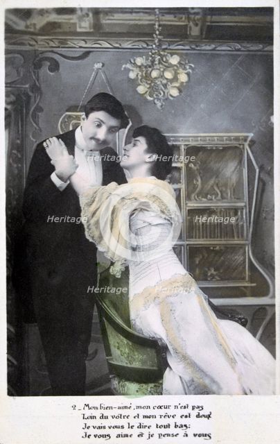 'Vintage French postcard', c1900. Artist: Unknown