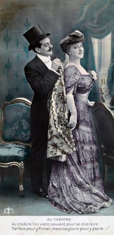 Vintage French postcard c1900