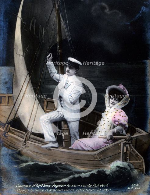 'Vintage French postcard, c1900. Artist: Unknown