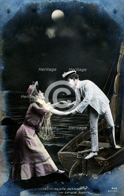 Vintage French postcard, c1900. Artist: Unknown