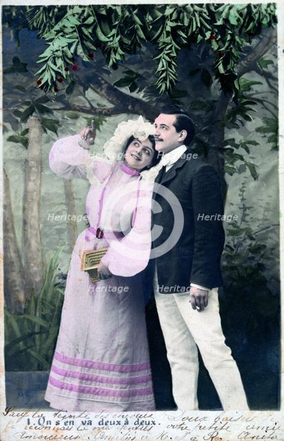 Vintage French postcard, c1900. Artist: Unknown