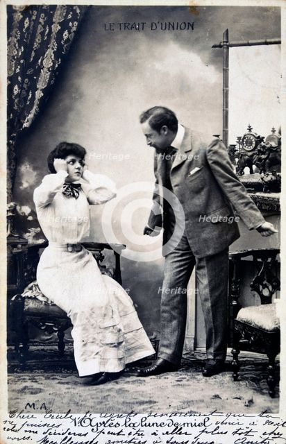 Vintage French postcard, c1900. Artist: Unknown