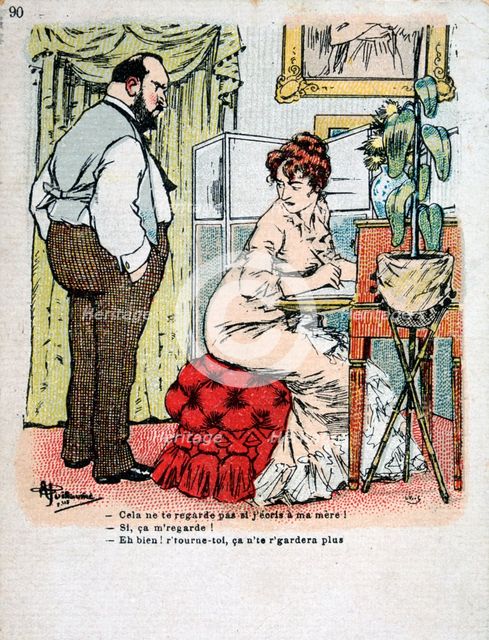 Vintage French postcard, c1900. Artist: Unknown