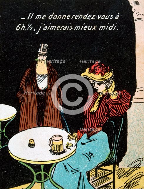 Vintage French postcard, c1900. Artist: Unknown