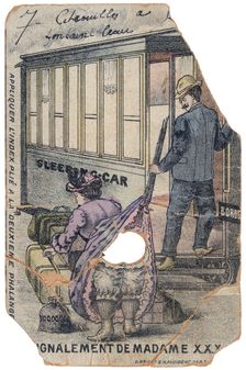 Vintage French postcard, c1900