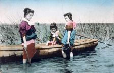 Vintage French postcard, c1900