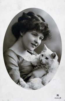 Vintage French postcard, c1900