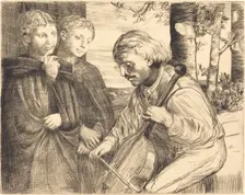 Viol Player (Le joueur de viole). Creator: Alphonse Legros
