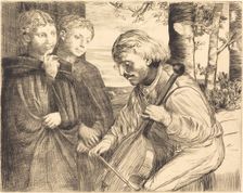 Viol Player (Le joueur de viole). Creator: Alphonse Legros