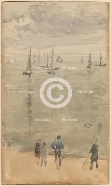 Violet [Note?]...The Return of the Fishing Boats, c. 1885. Creator: James Abbott McNeill Whistler.