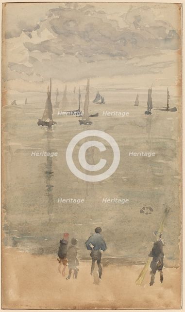 Violet [Note?]...The Return of the Fishing Boats, c. 1885. Creator: James Abbott McNeill Whistler.