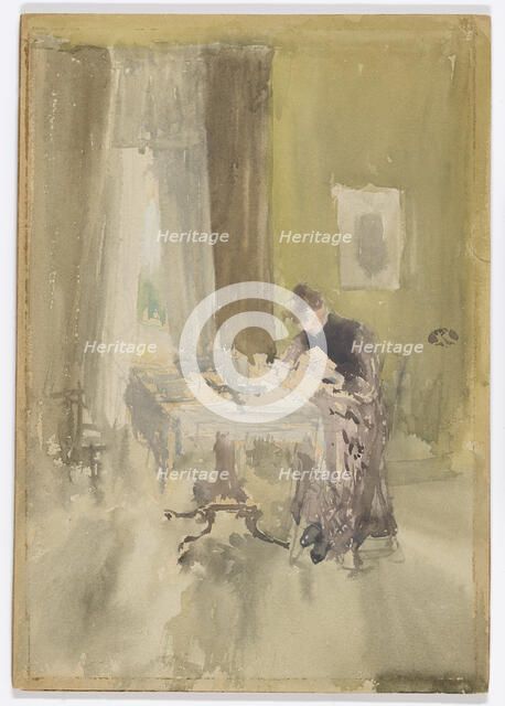 Violet and Amber - Tea, 1882-1884. Creator: James Abbott McNeill Whistler.