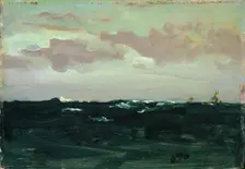 Violet and Blue: Among the Rollers, c1893. Creator: James Abbott McNeill Whistler
