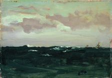 Violet and Blue: Among the Rollers, c1893. Creator: James Abbott McNeill Whistler
