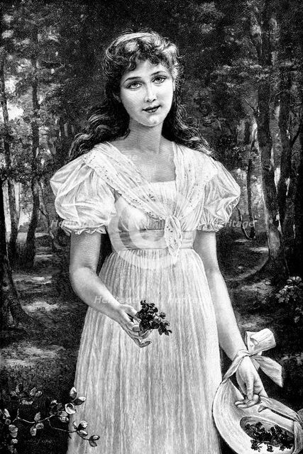 Violets, by Otto Lingner, 1895. ' Creator: Berlin Photographic Co.