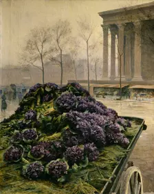 Violets from Nice, 1902. Creator: Krachkovsky, Iosiph Evstafievich (1854-1914)