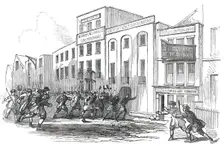 Violent Display of Popular Indignation against the Austrian Marshal Haynau, at Bankside, 1850. Creator: Unknown
