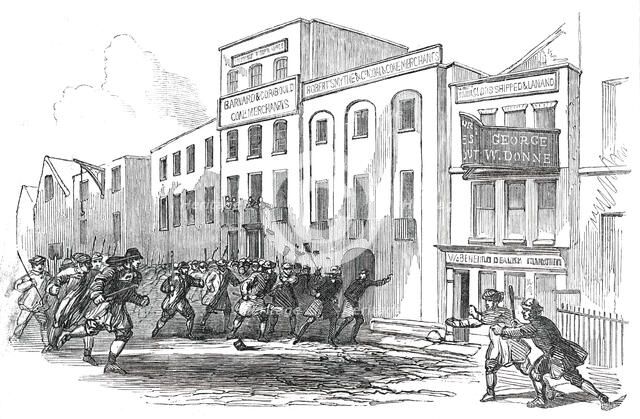 Violent Display of Popular Indignation against the Austrian Marshal Haynau, at Bankside, 1850. Creator: Unknown.