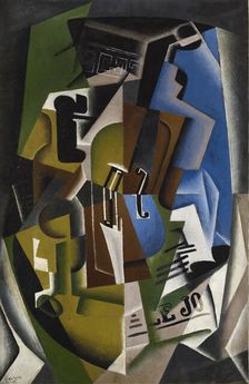 Violin and newspaper, 1917