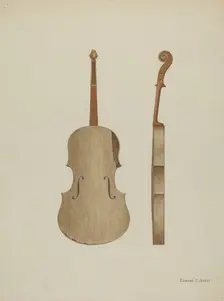 Violin, c. 1940. Creator: Edward Jewett