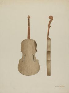 Violin, c. 1940. Creator: Edward Jewett