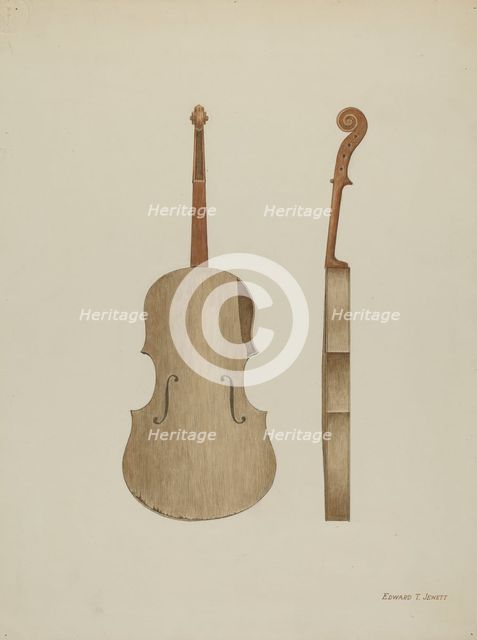 Violin, c. 1940. Creator: Edward Jewett.