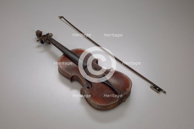 Violin played by the enslaved man Jesse Burke, 1850-1860. Creator: Unknown.