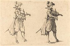 Violinist, c. 1622. Creator: Jacques Callot