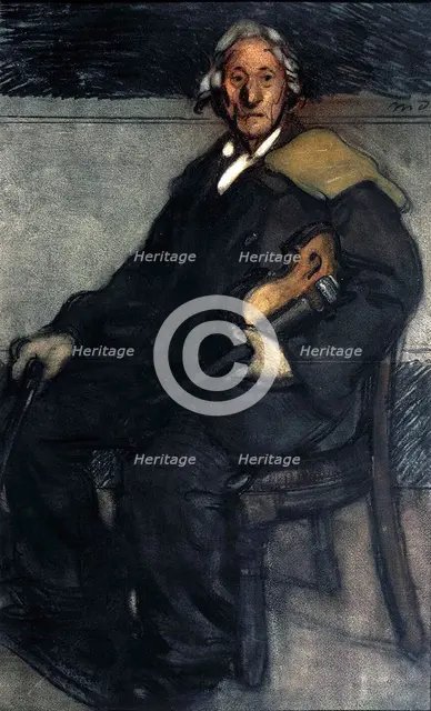Violinist, early 20th century. Creator: Dethomas, Maxime (1867-1929).