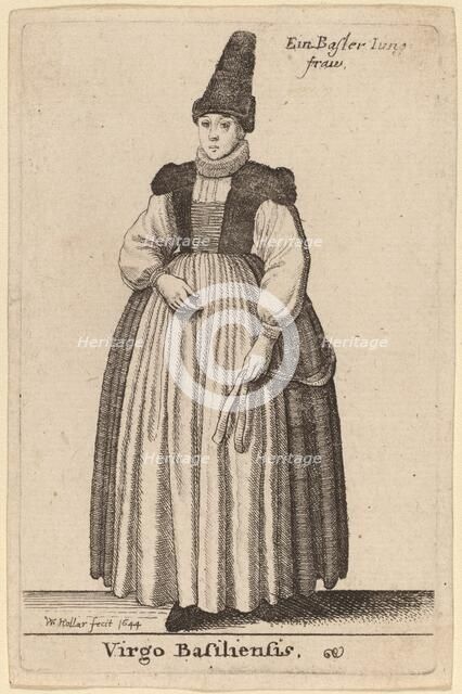 Virgo Basiliensis, 1644. Creator: Wenceslaus Hollar.