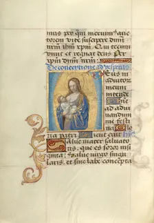 Virgo lactans; Poncher Hours, about 1500. Creator: Master of Cardinal Bourbon
