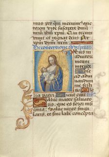 Virgo lactans; Poncher Hours, about 1500. Creator: Master of Cardinal Bourbon