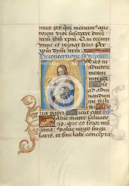 Virgo lactans; Poncher Hours, about 1500. Creator: Master of Cardinal Bourbon.