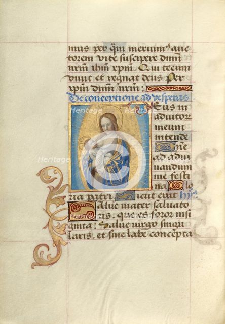 Virgo lactans; Poncher Hours, about 1500. Creator: Master of Cardinal Bourbon.
