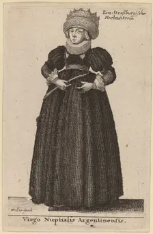 Virgo Nuptialis Argentinensis. Creator: Wenceslaus Hollar