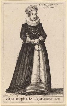 Virgo Nuptialis Tiguriensis, 1649. Creator: Wenceslaus Hollar