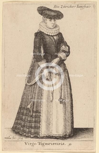 Virgo Tiguriensis, 1649. Creator: Wenceslaus Hollar.