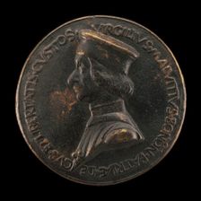 Virgilio Malvezzi, died 1481, Politician [obverse], 1479. Creator: Sperandio Savelli